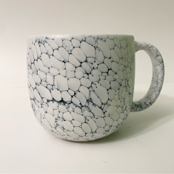 2022 Starbucks Ceramic 14oz  Coffee Tea Mug Cup White & Blue Stone Design - Picture 2 of 11